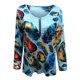thumbnail image 5 of Camiseta con cremallera de manga larga de otoño informal suelta con estampado de mujer Fridja  hj2800, 5 of 5