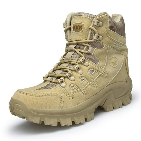 

2022 New Footwear Military Tactical Mens Boots Special Force Leather Desert Combat Ankle Boot Army Men s Shoes Plus Size 39-46
