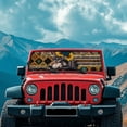 thumbnail image 3 of HUIACONG Wolf Brown Aztec Sun Shade Windshield Compatible with Wrangler JK JKU TJ 1997-2018, Foldable Windshield Sunshade Sun Visor Blocks UV Rays, 3 of 6