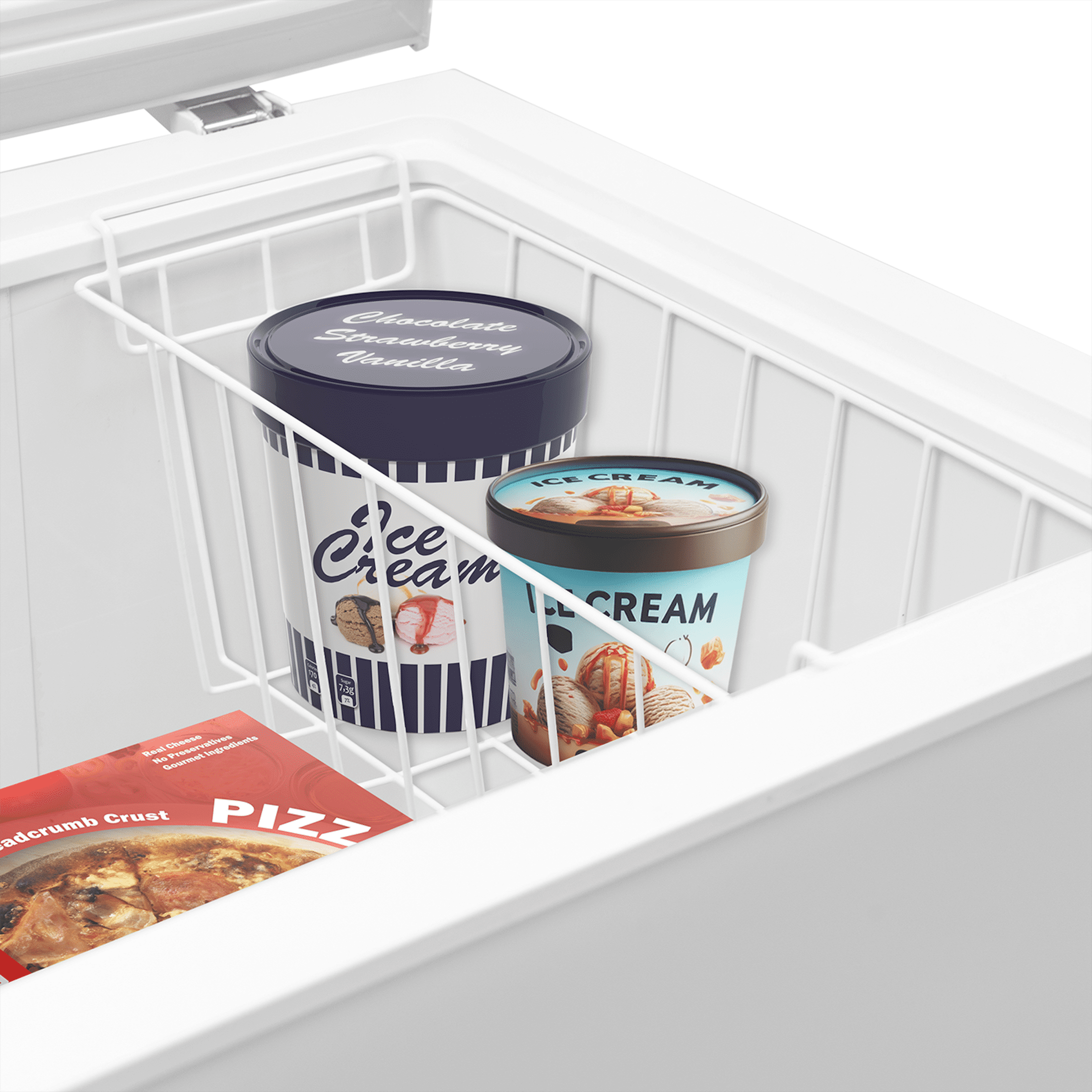 Element 7.0 cu. ft. Chest Freezer, Garage Ready, Energy-Efficient Cooling, Sliding Basket, White