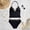 Black, variant on Girls Shell Bikini Set 2-Piece Triangle Halter Neck Swimsuit Cutout Bathing Suit Beach Pool Wear for Girls Youth Ages 13-17