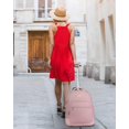 thumbnail image 2 of Mochila rodante MATEIN para mujer de 17 pulgadas con ruedas, color rosa, 2 of 9