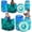 Blue, variant on Skywin Obstacles for Play Wars - 8 Pieces Easy Set Up Inflatables Compatible with Nerf Gun Party and Laser Tag Game - Battle Obstacles Great for Shelter (8 Pcs Green)