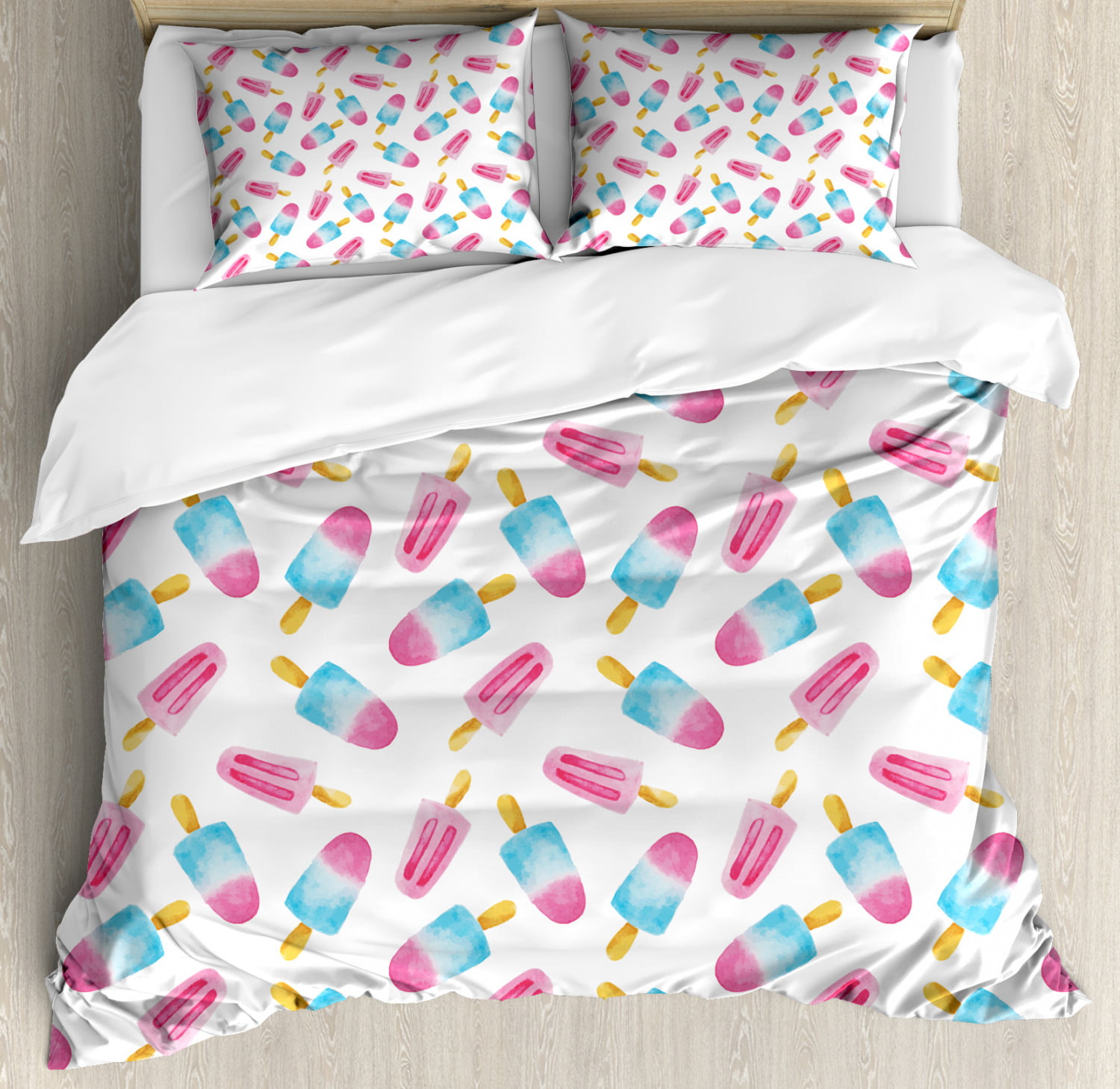 Ice Cream King Size Duvet Cover Set Pattern With Refreshing