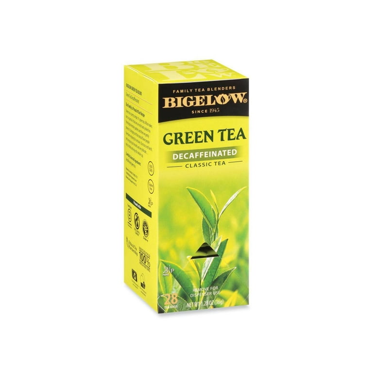 Decaffeinated Green Tea, Green Decaf, 0.34 lbs, 28/Box Decaffeinated Green Tea, Green Decaf, 0.34 lbs, 28/Box