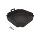 thumbnail image 2 of 2 uds cesta de freidora de aire herramientas de bandeja de horno cuadrada de silicona de repuesto (negro) Ehuebsd Libre de BPA, 2 of 9