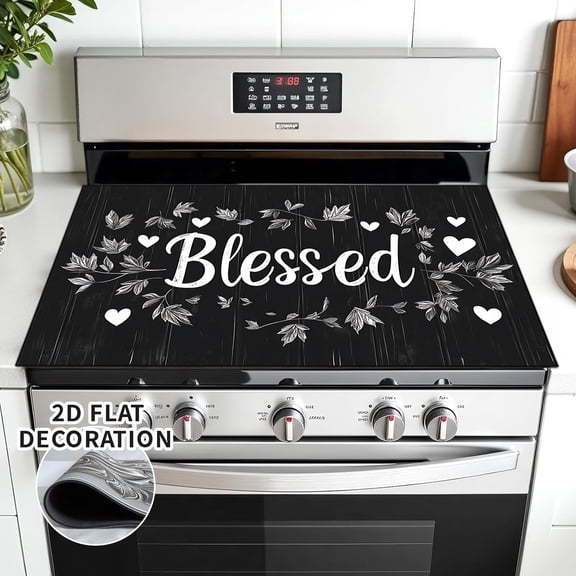 28x20 Inches Stove Top Covers for Electric Stove Black - Stove Top Cover for Electric Stove, Induction Cooktop Protector Stove Top Covers Mat, Prevents Scratching Expands Usable Space