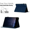 thumbnail image 2 of Case for iPad 10th Gen 10.9" 2022, Embossed PU Leather Cover Flip with Smart Auto Wake / Sleep Stand Function Pencil Holder and Card Slots & Footgrip for iPad 10th Generation Case, Blue, 2 of 5