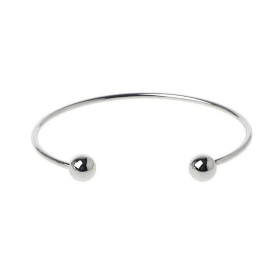 Stainless Steel Wire Bracelet Adjustable Bangle Bracelet Blank Cuff Bracelet with Removable Ball Bead for Jewelry Making