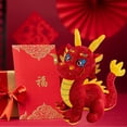 thumbnail image 6 of Red Golden Doll Toy Year Mascot Zodiac Stuffed Animal Soft Cute Home for Kids Adults Collectors, 6 of 7