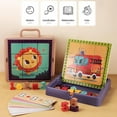 thumbnail image 2 of 3 in 1 Calculation Math Toy with Teaching Card Block Puzzle Number Puzzle Button Art Toys Early Educational Toy, 2 of 7