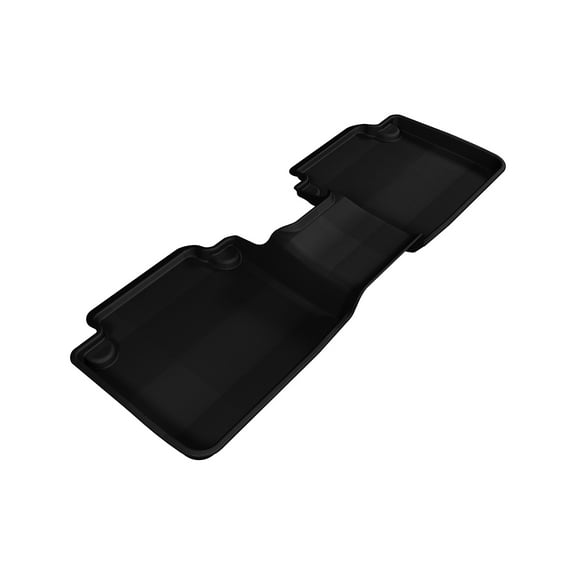 3D MAXpider L1HD04821509 All-Weather Floor Mats for Honda Accord Sedan 2013-2017 Custom Fit Car Floor Liners, Kagu Series (2nd Row, Black)