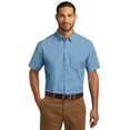thumbnail image 1 of Camisa de popelina Carefree de manga corta de Port Authority®. W101 Autoridad Portuaria W101, 1 of 1