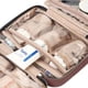 thumbnail image 2 of NISHEL - Neceser de viaje para mujer, organizador portátil para colgar champú, acondicionador, juego de cepillos, accesorios de viaje, Rosewood-pink, Large, Elegante, 2 of 6