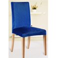 thumbnail image 2 of DOLITY Stretch Short Dining Room Chair Seat Cover Slipcovers Removable Dark Blue, 2 of 9