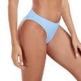 thumbnail image 5 of RELLECIGA Women's Cheeky Mid Waisted High Cut Bikini Bottoms, 5 of 7