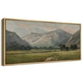 thumbnail image 5 of IDEA4WALL Extra Large Framed Canvas Print Wall Art Pastoral Beauty Classic Mountainous Landscape Fine Art Nature Classic Pastel Artwork Abstract Wall Decoration Relax/Calm for Living Room - 60"x30", 5 of 5