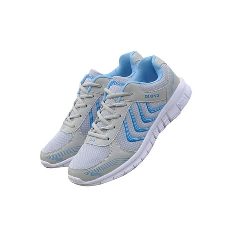 

GENILU Mens Breathable Athletic Shoes Non Slip Workout Low Top Sneakers Gray 7