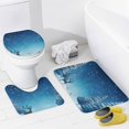 thumbnail image 4 of Christmas Elk Theme 4Pcs Shower Curtain Set Shower Curtain Set with Carpet Bath Mat, 4 of 8