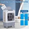 thumbnail image 4 of 80W Evaporative Air Cooler, 2353CFM Portable Ice Cooling Fan w/Humidifier, Indoor Outdoor Evaporative Cooler with 7.9GAL Water Tank, 3 Speeds & 90°Swing, 4 Ice Packs, 4 of 11