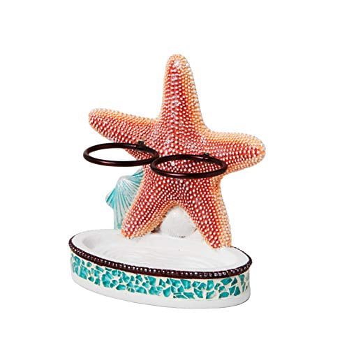 SKL Home South Seas Resin Toothbrush Holder, Turquois