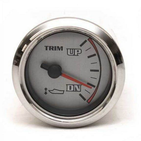 Beede Boat Trim Gauge 960717 | Stratos 2 1/8 Inch Silver