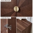 thumbnail image 6 of siuwant ​39.4" Mid Century Modern Buffet Cabinet with 2 Doors, Large Storage Sideboard for Kitchen, Dining Room, Walnut Finish​, 6 of 9