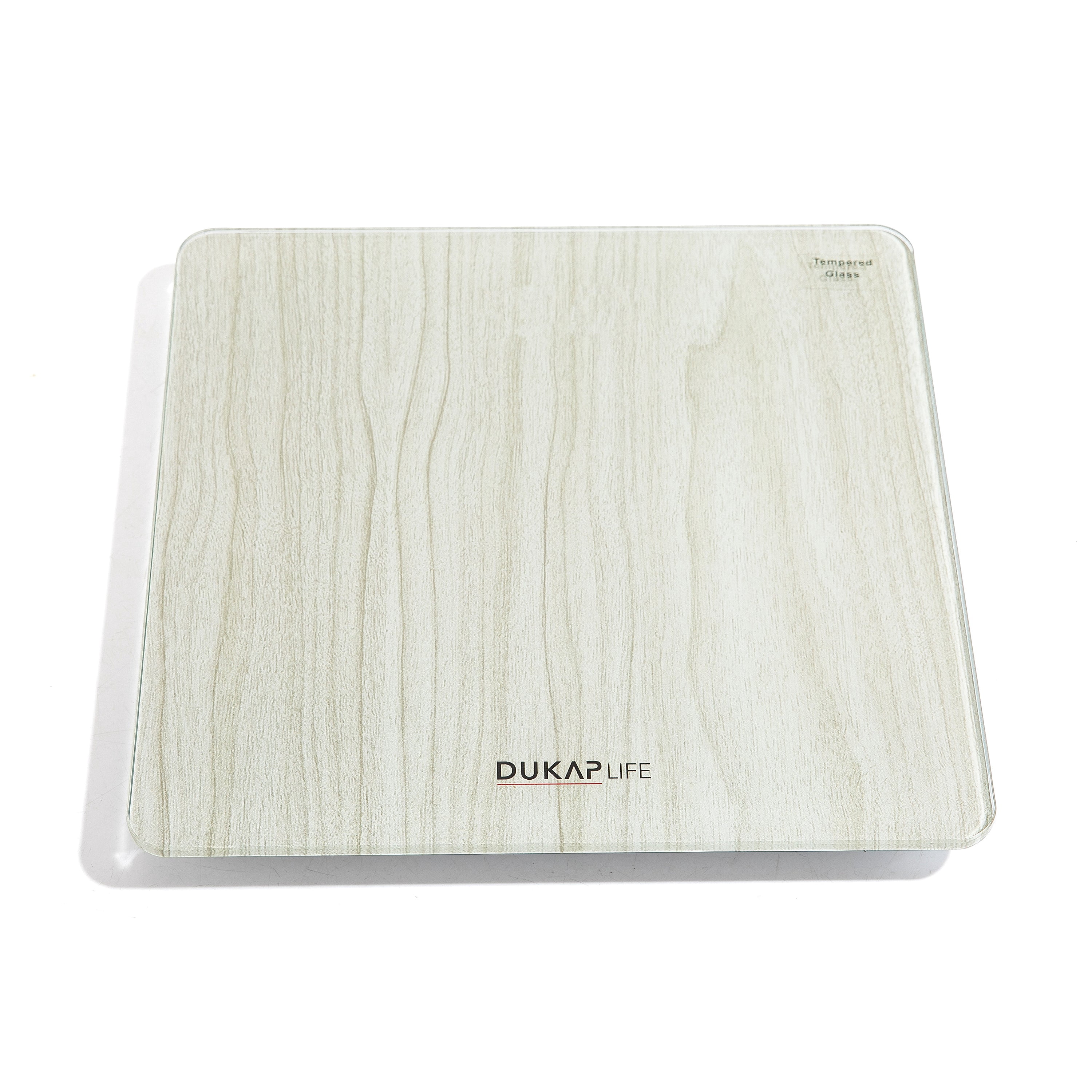 DUKAP LIFE Unique Digital Bathroom Body Weight Scale with Hidden LED Screen Display - Wood Print
