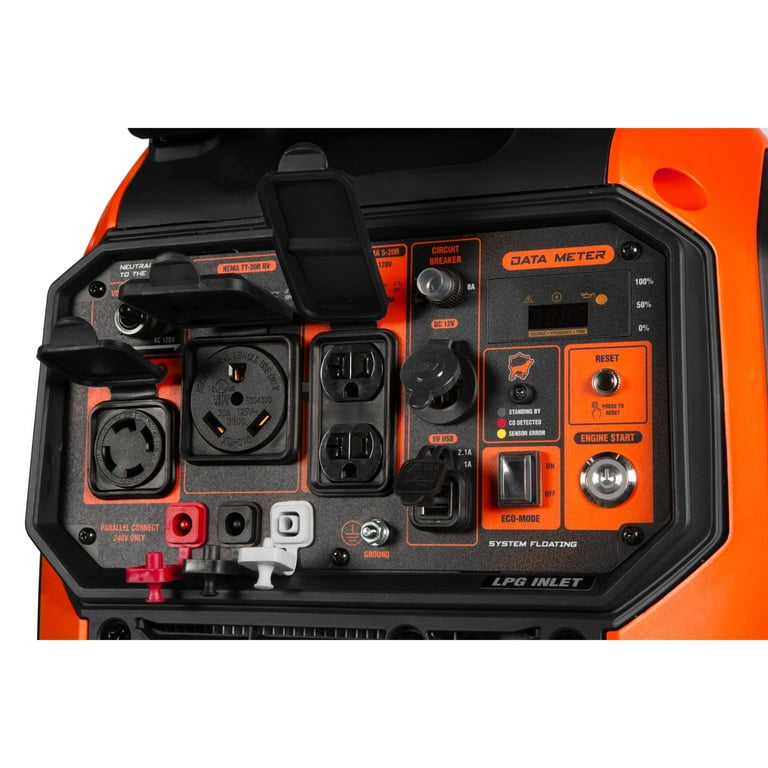 WEN Quiet 6800-Watt Dual Fuel RV-Ready Electric Start Portable