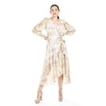 thumbnail image 1 of Vestido vaporoso de manga larga Roman Fashion /Juvenil, 3014 (Lila / Amarillo) lila G, 1 of 5