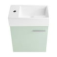 thumbnail image 4 of Colmer 18" Wall-Mounted Bathroom Vanity in Mint, 4 of 13