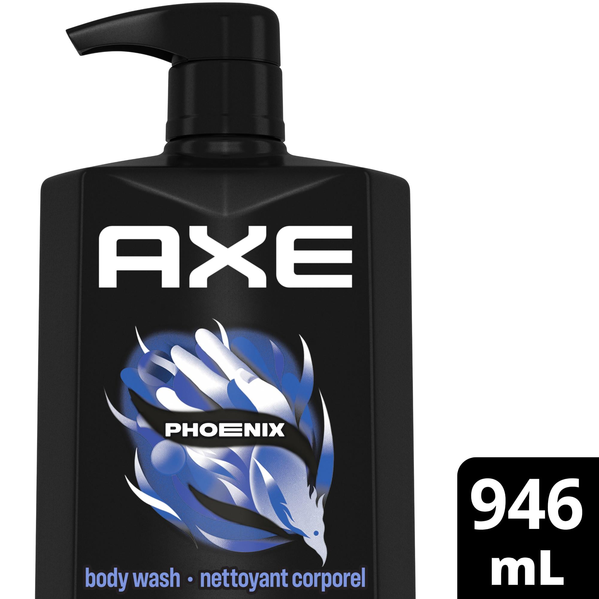 AXE Phoenix Body Wash for All Day Freshness, Crushed Mint & Rosemary, with 100% Plant-Based Moisturizers, 946mL