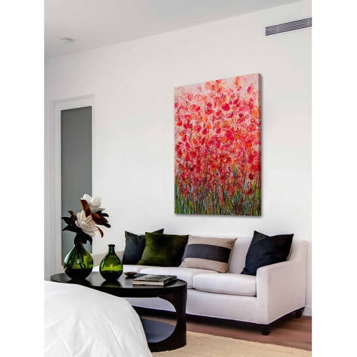 "Flowery Frenzy" Painting Print on Wrapped Canvas