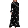 thumbnail image 2 of Vestido largo de galgo (s) elegante y chic vestido de noche vestido de verano para mujer 2024 cumpleaños para mujer lujo 2024, 2 of 5