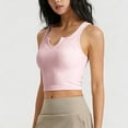 thumbnail image 4 of YueHuiYing Women's V Neck Crop Tops Basic Trendy Notched Sleeveless Slim Fit Summer Y2k Crop Tank Top, 4 of 5