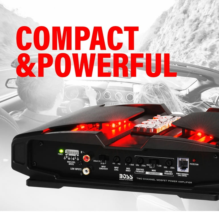 BOSS Audio Systems PT1000 Phantom Series 1000W 2 Channel Vehicle Audio Amplifier, Black - Walmart.com BOSS Audio Systems PT1000 Phantom Series 1000W 2 Channel Vehicle Audio Amplifier, Black - Walmart.com