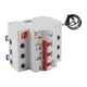 thumbnail image 5 of Uadme Disyuntor, 1P/2P/3P/4P WiFi Inteligente Disyuntor Aplicación de teléfono Interruptor Remoto PA66-DSM Carcasa ignífuga AC220V(3P 80A), 5 of 8