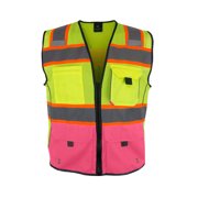 KV02 - Kolossus Deluxe High Visibility Vest with Multi Frontal Pockets | ANSI Class 2 Compliant
