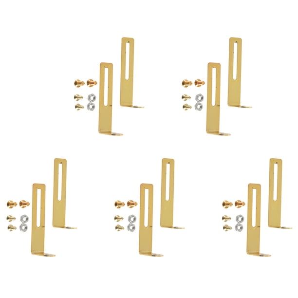 Tornillos de Montaje del Soporte Pickguard para Electric Guitar Repalcement (Paquete de 10) (Dorado)