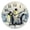 J15, variant on Non-Ticking Silent Wall Clocks Battery Operated Personalized Decor Clock for Bathroom,Office-Emperor Penguins Family Standing On Ice Floe（12inch）