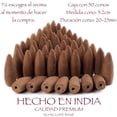 thumbnail image 4 of Incienso En Cono Cascada Reflujo Invertido Backflow Cones Relajación Budismo Meditación Yoga Pilates 50pzs, 4 of 4