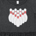 thumbnail image 4 of Inktastic Ten Pins for Bowling Girls Toddler Dress, 4 of 5