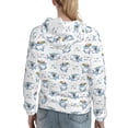 thumbnail image 7 of Sikiie Cute Shark Women's Casual Hoodies Long Sleeve Lightweight Pullover Tops Loose Sweatshirt-Large, 7 of 7