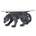 thumbnail image 1 of Design Toscano Warwickshire Dragon Gothic Decor Glass Topped Coffee Table, 39 Inch, Polyresin, Grey Stone, 1 of 5