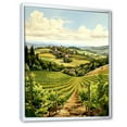 thumbnail image 2 of Designart "Scenic Vineyard Elegance V" Vineyard Floater Framed Canvas Prints, 2 of 5