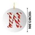 thumbnail image 3 of Alphabet Ornaments for Christmas Tree,26 Initial Candy Cane Letter Pendant,26 Letters Christmas Tree Decoration Pendant,Personalized Monogram Red Decorations for Christmas Tree Gifts Diy De, 3 of 5
