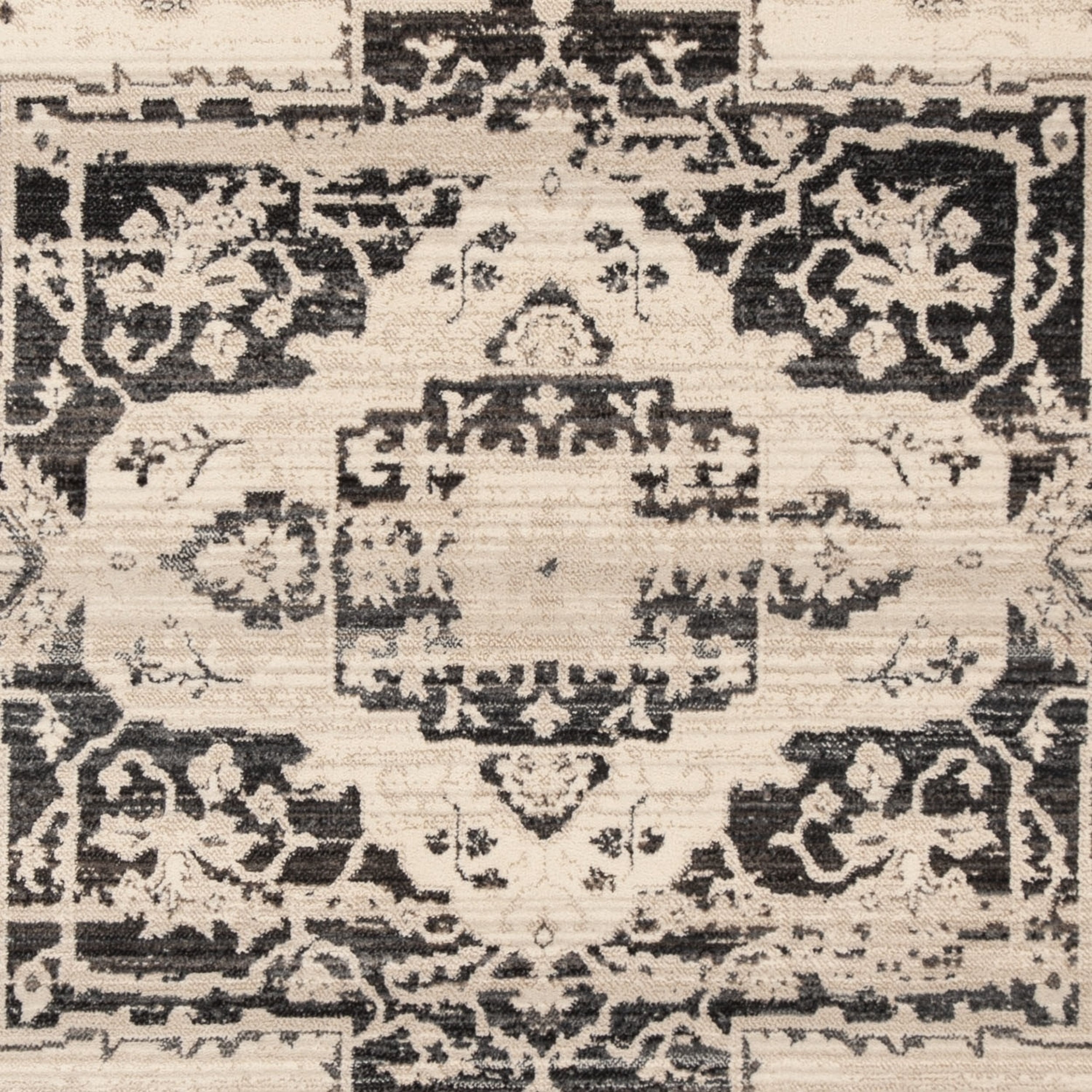 SAFAVIEH Vintage Persian Terrence Geometric Polyester Area Rug, Grey/Blue, 8' x 10'