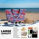 thumbnail image 5 of Fotbe Sea Stars Bolsa de Viaje para Playa - Resistente al Agua, Bolsa Tote de Gran Capacidad y Ligera con 7 Bolsillos para Mujeres y Hombres, 5 of 7