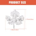 thumbnail image 3 of Miangastore Fall Decorative Napkin Buckles Maple Leaf Napkin Ring Silver 4 Pcs 1.8X1.7X1.7in, 3 of 8