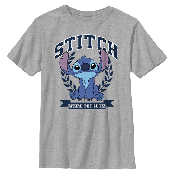Boys Lilo & Stitch Weird But Cute Logo T Shirt